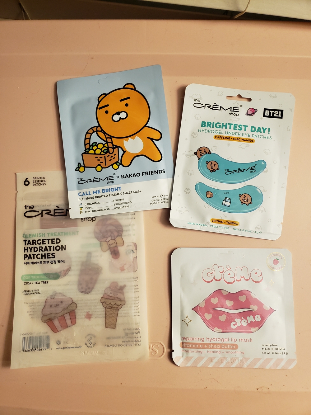 The Crème Shop Assorted skincare mask bundle Skincare Mask Bundle Pink & Blue